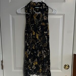 Kimchi Blue Black and Yellow Floral Midi Dress